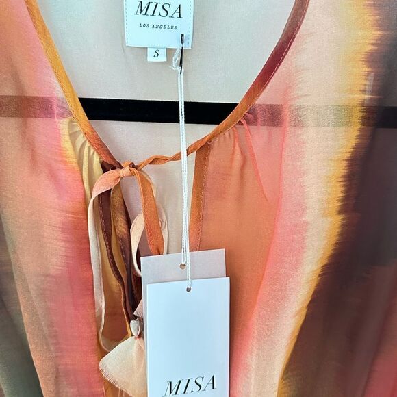 Misa Los Angeles Poppy Midi Dress in Jaipur Ombre | Size S - Picture 9 of 9